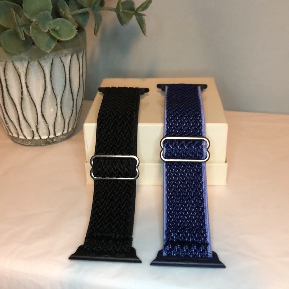 2 Apple Watch Band Compatible Bands Stretchy Sport Elastic Nylon